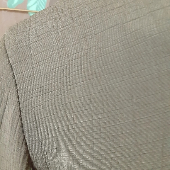 EILEEN FISHER Silk Textured Olive Green Blazer Size Small - Picture 9 of 15